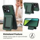 For Redmi Note 13 Pro 5G / Poco X6 CX01 Detachable Magsafe Magnetic Card Bag Phone Case(Peacock Green) - 3