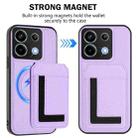 For Redmi Note 13 Pro 5G / Poco X6 CX01 Detachable Magsafe Magnetic Card Bag Phone Case(Light Purple) - 2
