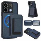 For Redmi Note 13 Pro 5G / Poco X6 CX01 Detachable Magsafe Magnetic Card Bag Phone Case(Dark Blue) - 1