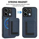 For Redmi Note 13 Pro 5G / Poco X6 CX01 Detachable Magsafe Magnetic Card Bag Phone Case(Dark Blue) - 2