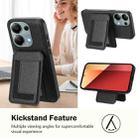 For Redmi Note 13 Pro 4G / Poco M6 Pro CX01 Detachable Magsafe Magnetic Card Bag Phone Case(Black) - 3