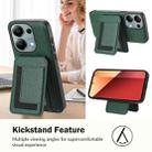 For Redmi Note 13 Pro 4G / Poco M6 Pro CX01 Detachable Magsafe Magnetic Card Bag Phone Case(Peacock Green) - 3