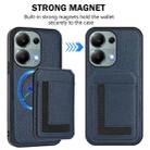 For Redmi Note 13 Pro 4G / Poco M6 Pro CX01 Detachable Magsafe Magnetic Card Bag Phone Case(Dark Blue) - 2