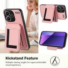 For Redmi Note 13 Pro+ CX01 Detachable Magsafe Magnetic Card Bag Phone Case(Pink) - 3