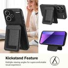 For Redmi Note 13 Pro+ CX01 Detachable Magsafe Magnetic Card Bag Phone Case(Black) - 3