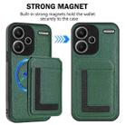 For Redmi Note 13 Pro+ CX01 Detachable Magsafe Magnetic Card Bag Phone Case(Peacock Green) - 2