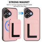 For Redmi Note 13R / 13 4G / 13 5G CX01 Detachable Magsafe Magnetic Card Bag Phone Case(Pink) - 2