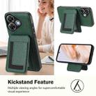 For Redmi Note 13R / 13 4G / 13 5G CX01 Detachable Magsafe Magnetic Card Bag Phone Case(Peacock Green) - 3