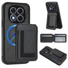 For Redmi Note 14 Pro 5G CX01 Detachable Magsafe Magnetic Card Bag Phone Case(Black) - 1