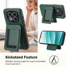 For Redmi Note 14 Pro 5G CX01 Detachable Magsafe Magnetic Card Bag Phone Case(Peacock Green) - 3