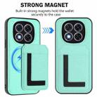 For Redmi Note 14 Pro+ 5G CX01 Detachable Magsafe Magnetic Card Bag Phone Case(Mint Green) - 2
