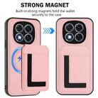 For Redmi Note 14 Pro+ 5G CX01 Detachable Magsafe Magnetic Card Bag Phone Case(Pink) - 2