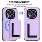 For Redmi Note 14 Pro+ 5G CX01 Detachable Magsafe Magnetic Card Bag Phone Case(Light Purple) - 2