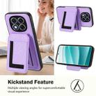 For Redmi Note 14 Pro+ 5G CX01 Detachable Magsafe Magnetic Card Bag Phone Case(Light Purple) - 3