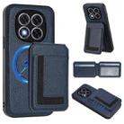 For Redmi Note 14 Pro+ 5G CX01 Detachable Magsafe Magnetic Card Bag Phone Case(Dark Blue) - 1