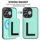 For Redmi  Turbo 3 / Poco F6 India CX01 Detachable Magsafe Magnetic Card Bag Phone Case(Mint Green) - 2