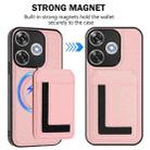 For Redmi  Turbo 3 / Poco F6 India CX01 Detachable Magsafe Magnetic Card Bag Phone Case(Pink) - 2