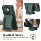 For Redmi  Turbo 3 / Poco F6 India CX01 Detachable Magsafe Magnetic Card Bag Phone Case(Peacock Green) - 3