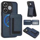 For Redmi  Turbo 3 / Poco F6 India CX01 Detachable Magsafe Magnetic Card Bag Phone Case(Dark Blue) - 1