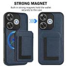 For Redmi  Turbo 3 / Poco F6 India CX01 Detachable Magsafe Magnetic Card Bag Phone Case(Dark Blue) - 2