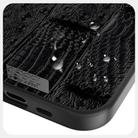 For iPhone 16e ABEEL Beast Pattern 6D Micro-Embossed MagSafe Genuine Leather Phone Case(Black) - 3
