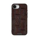 For iPhone 16e ABEEL Beast Pattern 6D Micro-Embossed MagSafe Genuine Leather Phone Case(Brown) - 2