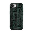 For iPhone 16e ABEEL Beast Pattern 6D Micro-Embossed MagSafe Genuine Leather Phone Case(Green) - 2