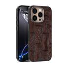 For iPhone 16 Pro Max ABEEL Beast Pattern 6D Micro-Embossed MagSafe Genuine Leather Phone Case(Brown) - 1