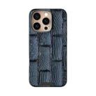 For iPhone 16 Pro Max ABEEL Beast Pattern 6D Micro-Embossed MagSafe Genuine Leather Phone Case(Blue) - 2
