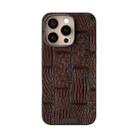 For iPhone 16 Pro ABEEL Beast Pattern 6D Micro-Embossed MagSafe Genuine Leather Phone Case(Brown) - 2