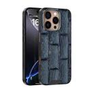 For iPhone 16 Pro ABEEL Beast Pattern 6D Micro-Embossed MagSafe Genuine Leather Phone Case(Blue) - 1