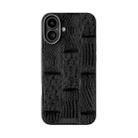 For iPhone 16 Plus ABEEL Beast Pattern 6D Micro-Embossed MagSafe Genuine Leather Phone Case(Black) - 2