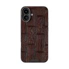 For iPhone 16 Plus ABEEL Beast Pattern 6D Micro-Embossed MagSafe Genuine Leather Phone Case(Brown) - 2