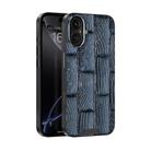 For iPhone 16 Plus ABEEL Beast Pattern 6D Micro-Embossed MagSafe Genuine Leather Phone Case(Blue) - 1