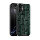 For iPhone 16 Plus ABEEL Beast Pattern 6D Micro-Embossed MagSafe Genuine Leather Phone Case(Green) - 1