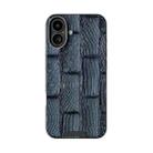 For iPhone 16 ABEEL Beast Pattern 6D Micro-Embossed MagSafe Genuine Leather Phone Case(Blue) - 2