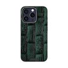 For iPhone 15 Pro ABEEL Beast Pattern 6D Micro-Embossed MagSafe Genuine Leather Phone Case(Green) - 2