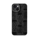 For iPhone 15 Plus ABEEL Beast Pattern 6D Micro-Embossed MagSafe Genuine Leather Phone Case(Black) - 2