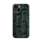 For iPhone 15 ABEEL Beast Pattern 6D Micro-Embossed MagSafe Genuine Leather Phone Case(Green) - 2