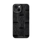 For iPhone 14 Plus ABEEL Beast Pattern 6D Micro-Embossed MagSafe Genuine Leather Phone Case(Black) - 2