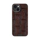 For iPhone 14 Plus ABEEL Beast Pattern 6D Micro-Embossed MagSafe Genuine Leather Phone Case(Brown) - 2