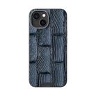 For iPhone 14 Plus ABEEL Beast Pattern 6D Micro-Embossed MagSafe Genuine Leather Phone Case(Blue) - 2