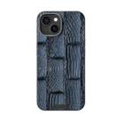 For iPhone 14 ABEEL Beast Pattern 6D Micro-Embossed MagSafe Genuine Leather Phone Case(Blue) - 2