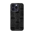For iPhone 14 Pro Max ABEEL Beast Pattern 6D Micro-Embossed MagSafe Genuine Leather Phone Case(Black) - 2
