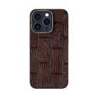 For iPhone 14 Pro Max ABEEL Beast Pattern 6D Micro-Embossed MagSafe Genuine Leather Phone Case(Brown) - 2