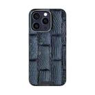 For iPhone 14 Pro Max ABEEL Beast Pattern 6D Micro-Embossed MagSafe Genuine Leather Phone Case(Blue) - 2