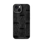 For iPhone 13 ABEEL Beast Pattern 6D Micro-Embossed MagSafe Genuine Leather Phone Case(Black) - 2