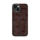 For iPhone 13 ABEEL Beast Pattern 6D Micro-Embossed MagSafe Genuine Leather Phone Case(Brown) - 2