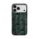 For iPhone 17 Pro Max ABEEL Beast Pattern 6D Micro-Embossed MagSafe Genuine Leather Phone Case(Green) - 2