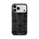 For iPhone 17 Pro ABEEL Beast Pattern 6D Micro-Embossed MagSafe Genuine Leather Phone Case(Black) - 2